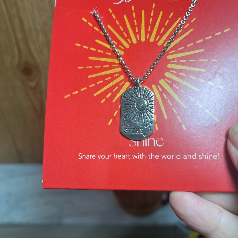 Brighton Silver Pendant Necklace “Shine”